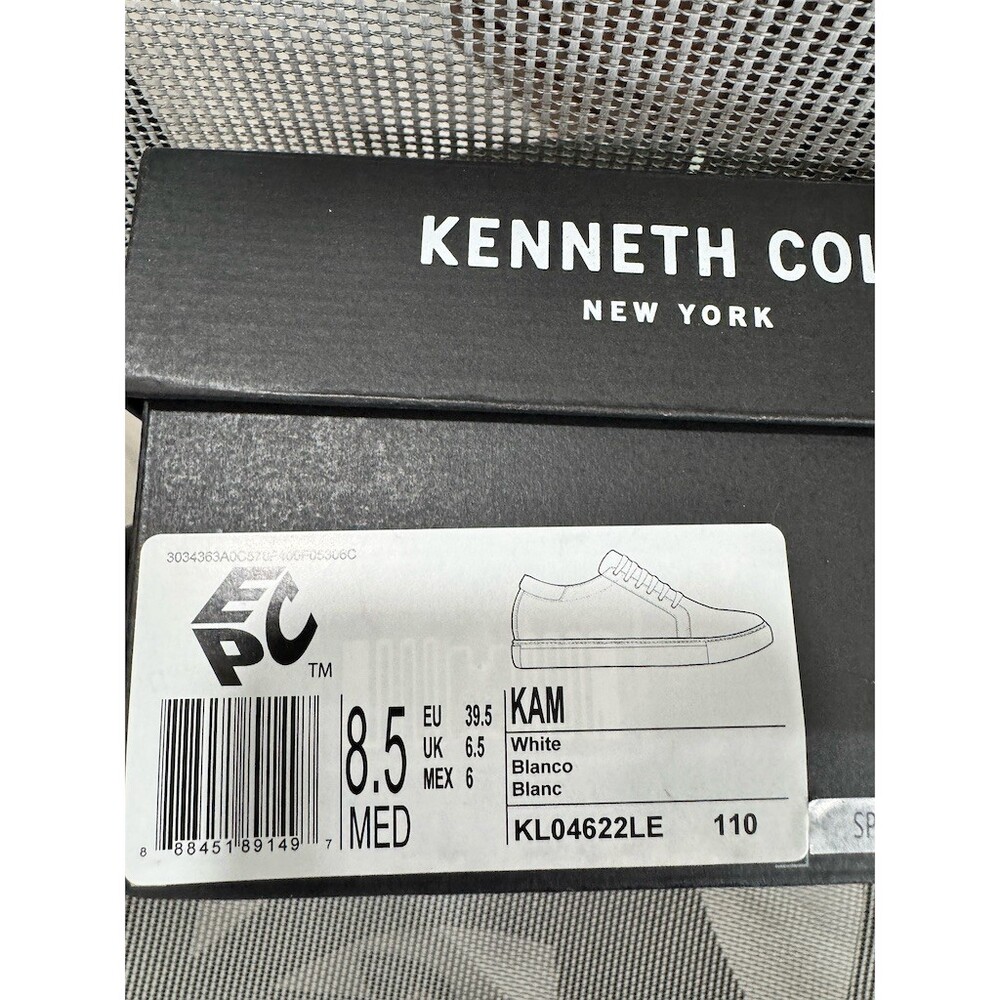 Kenneth Cole Kam Sneakers Womens 8.5 White Low Top Lace Up - Picture 7 of 7